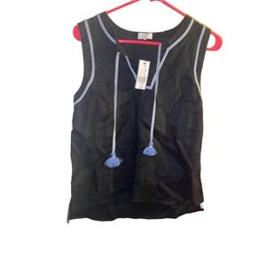 Crown & ivy women’s sleeveless notch top size PM new with tags